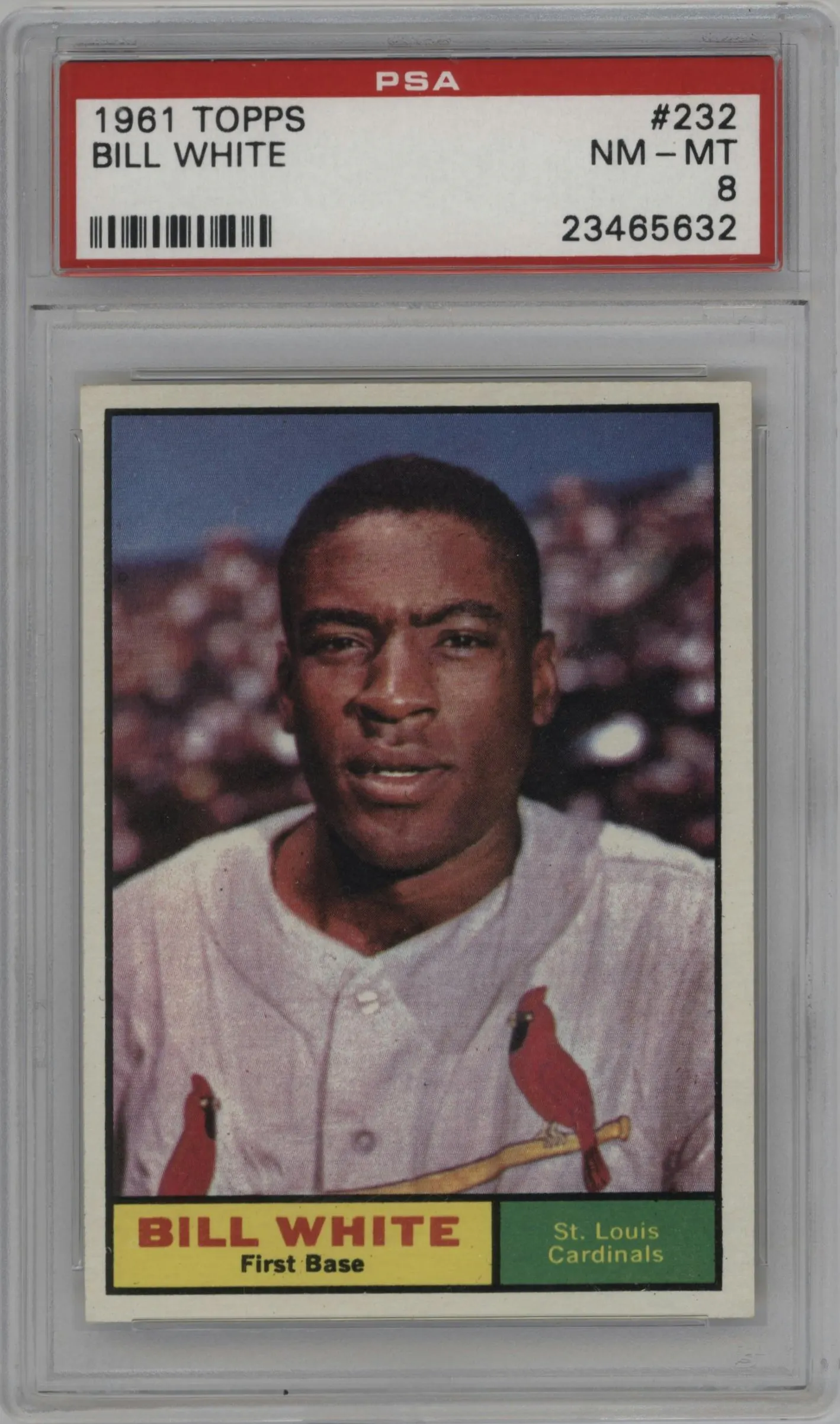 1961 Topps Bill White #232 PSA 8