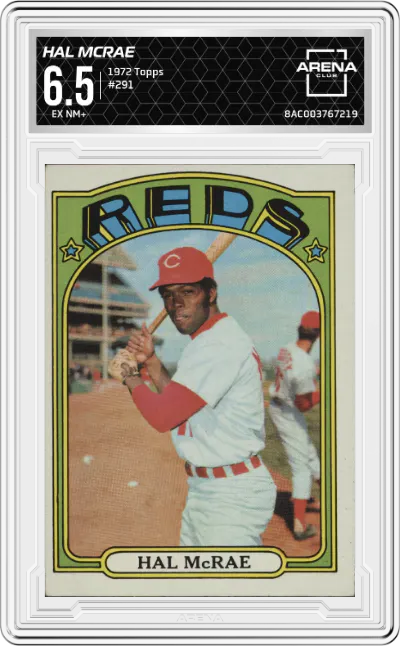 1972 Topps Hal McRae ARENA CLUB 6.5