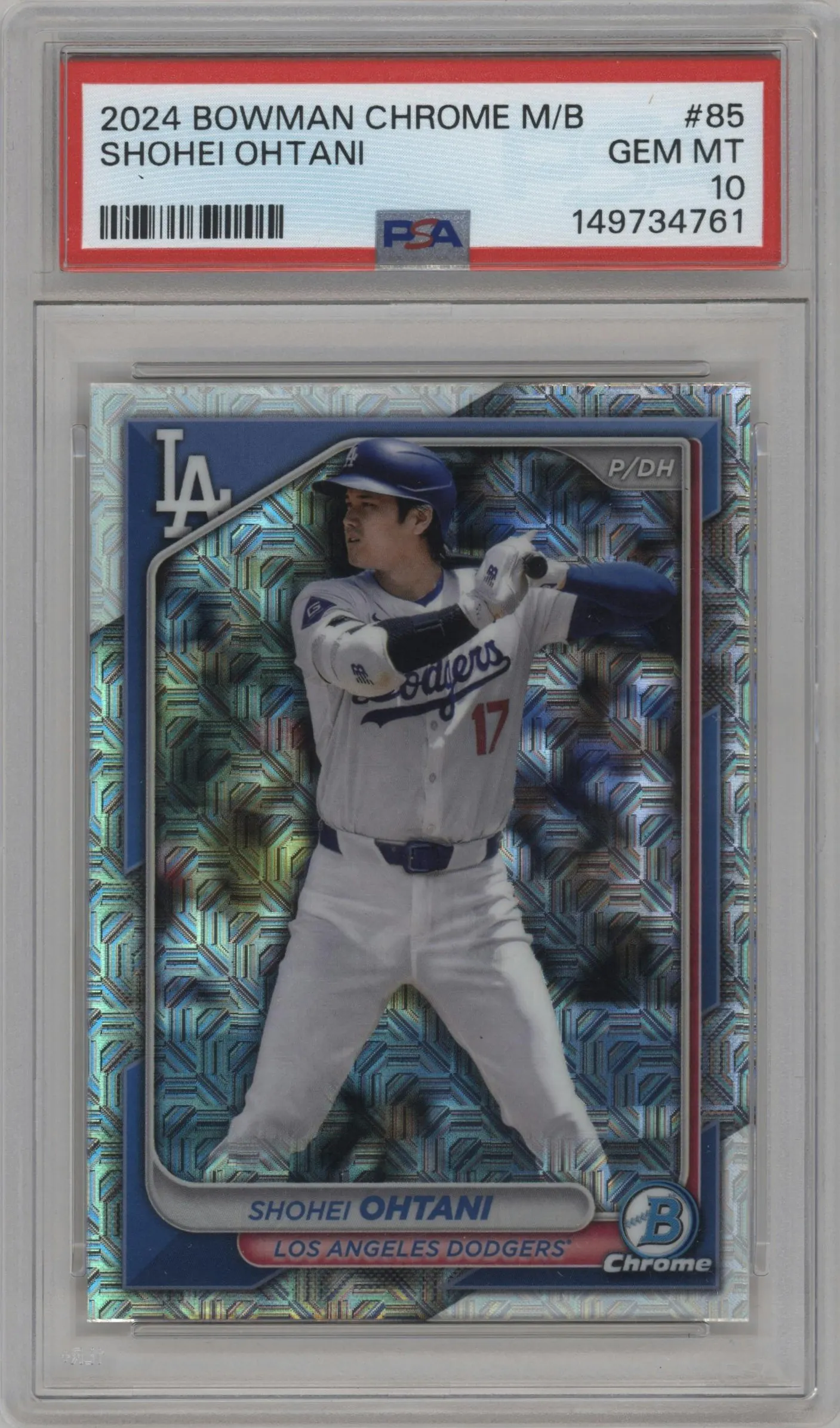 2024 Bowman Chrome Mega Box Shohei Ohtani #85 PSA 10