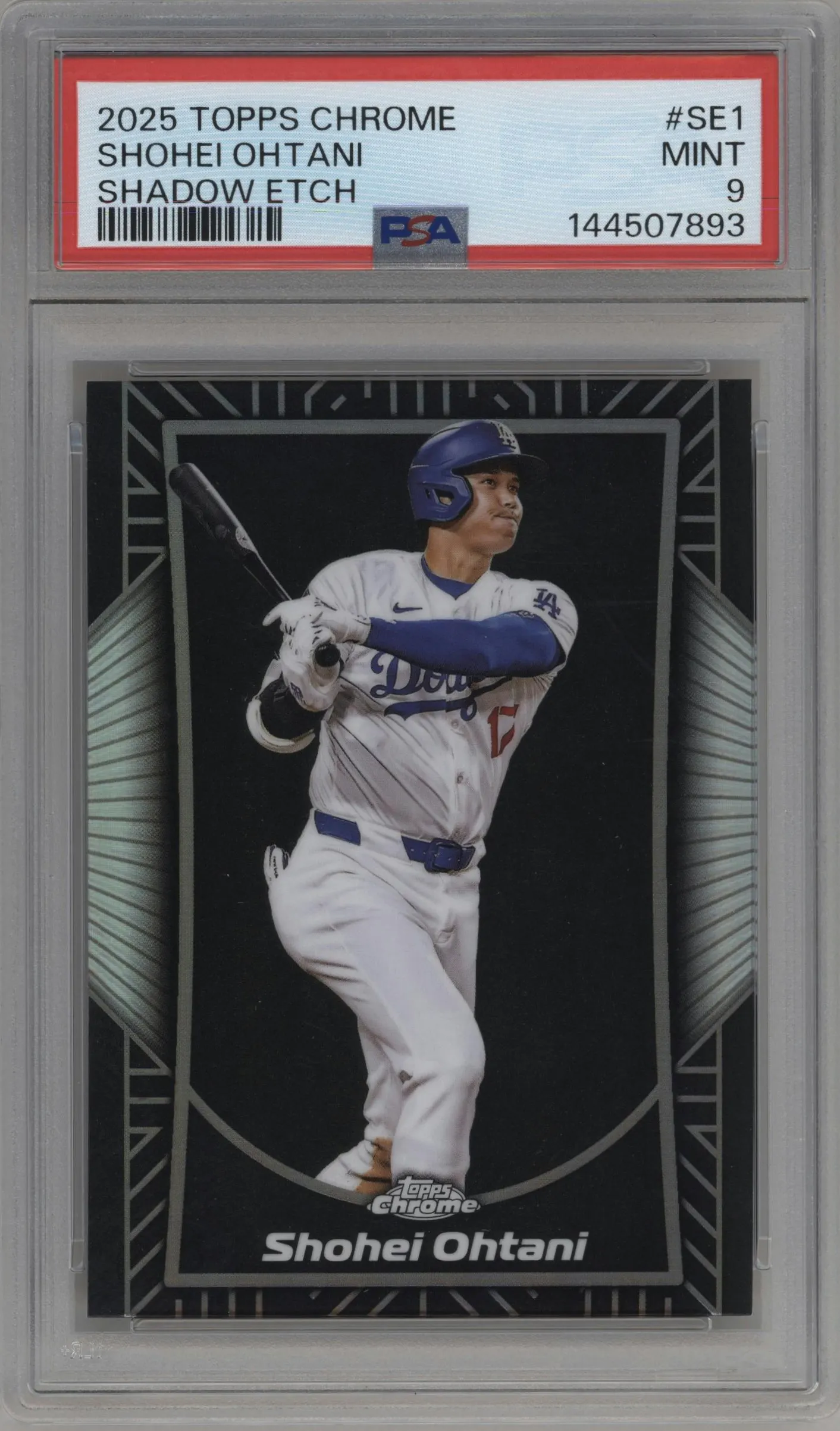2025 Topps Chrome Shadow Etch Shohei Ohtani #SE-1 PSA 9