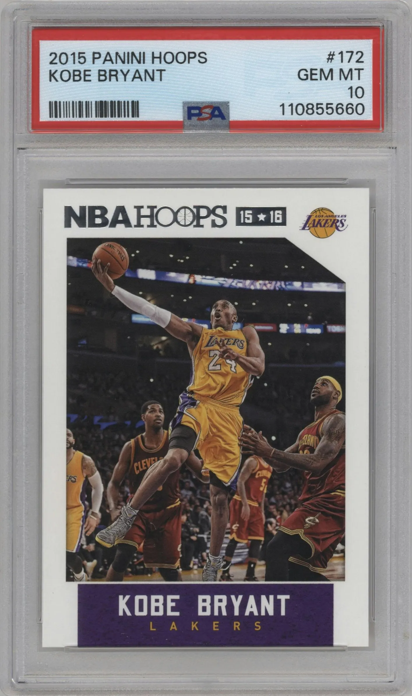 2015 Panini NBA Hoops Kobe Bryant #172 PSA 10