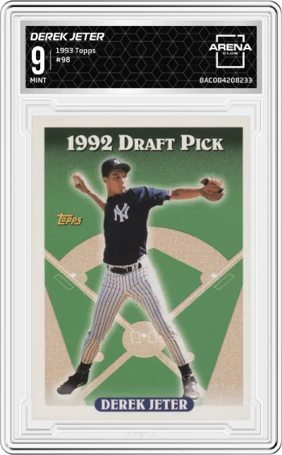 1993 Topps Derek Jeter #98 ARENA CLUB 9