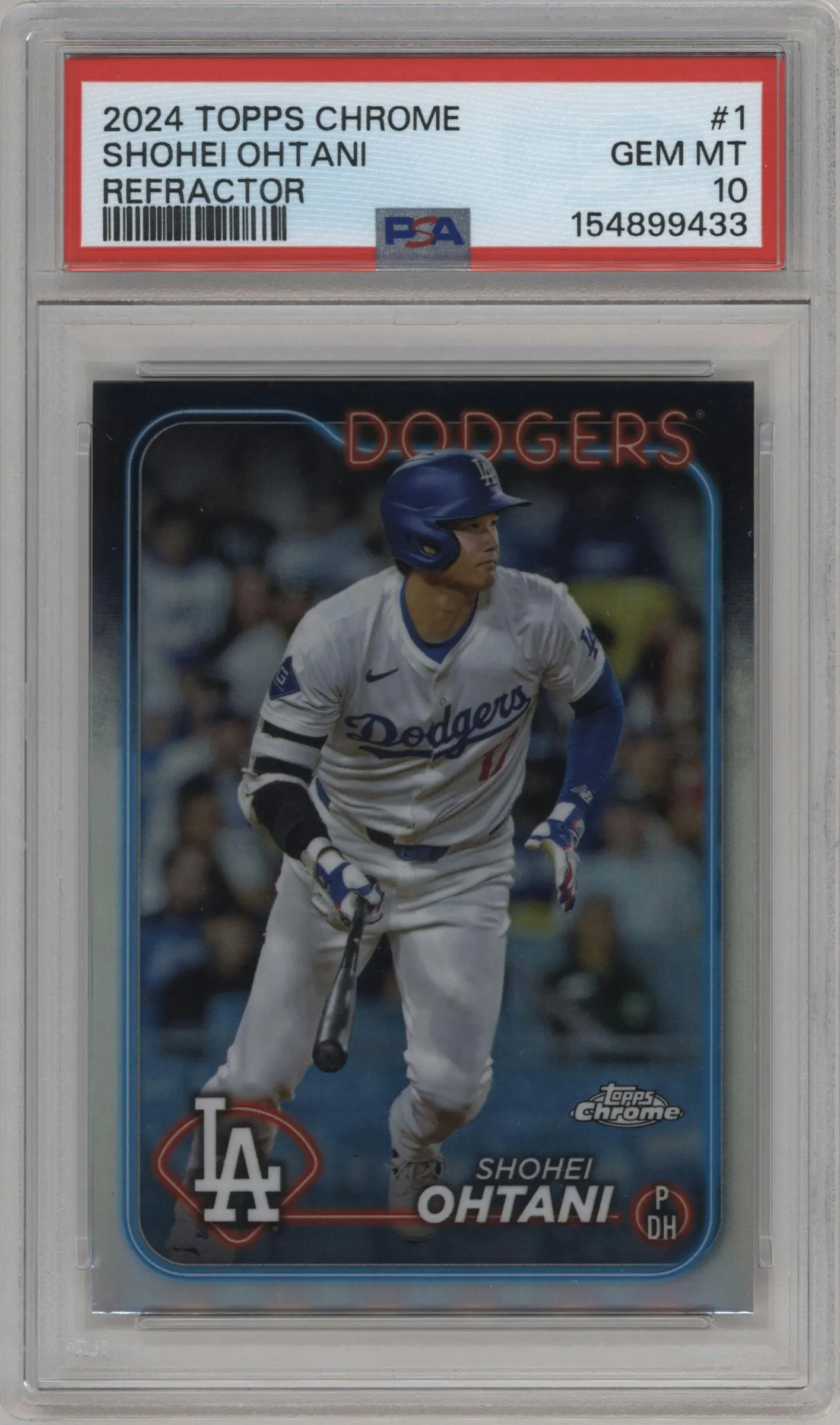 2024 Topps Chrome Shohei Ohtani Refractor #1 PSA 10