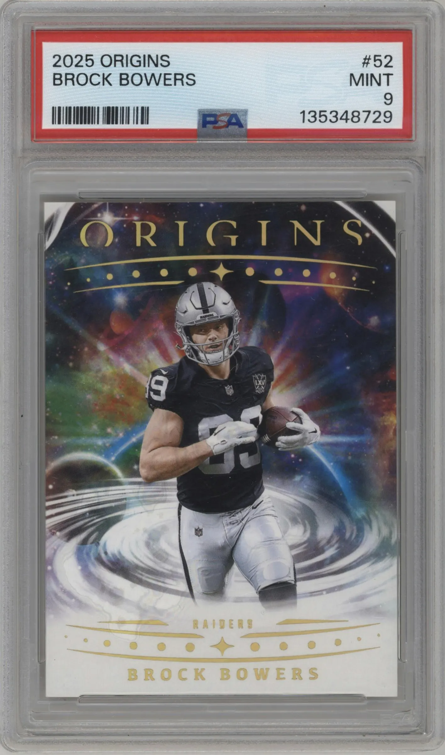 2025 Panini Origins Brock Bowers PSA 9
