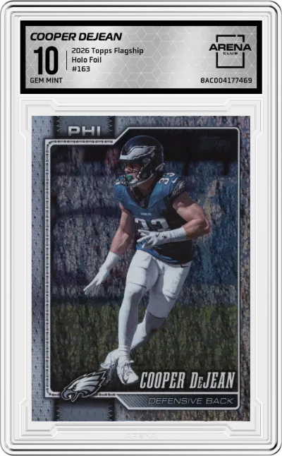2026 Topps Flagship Cooper DeJean Holo Foil #163 ARENA CLUB 10