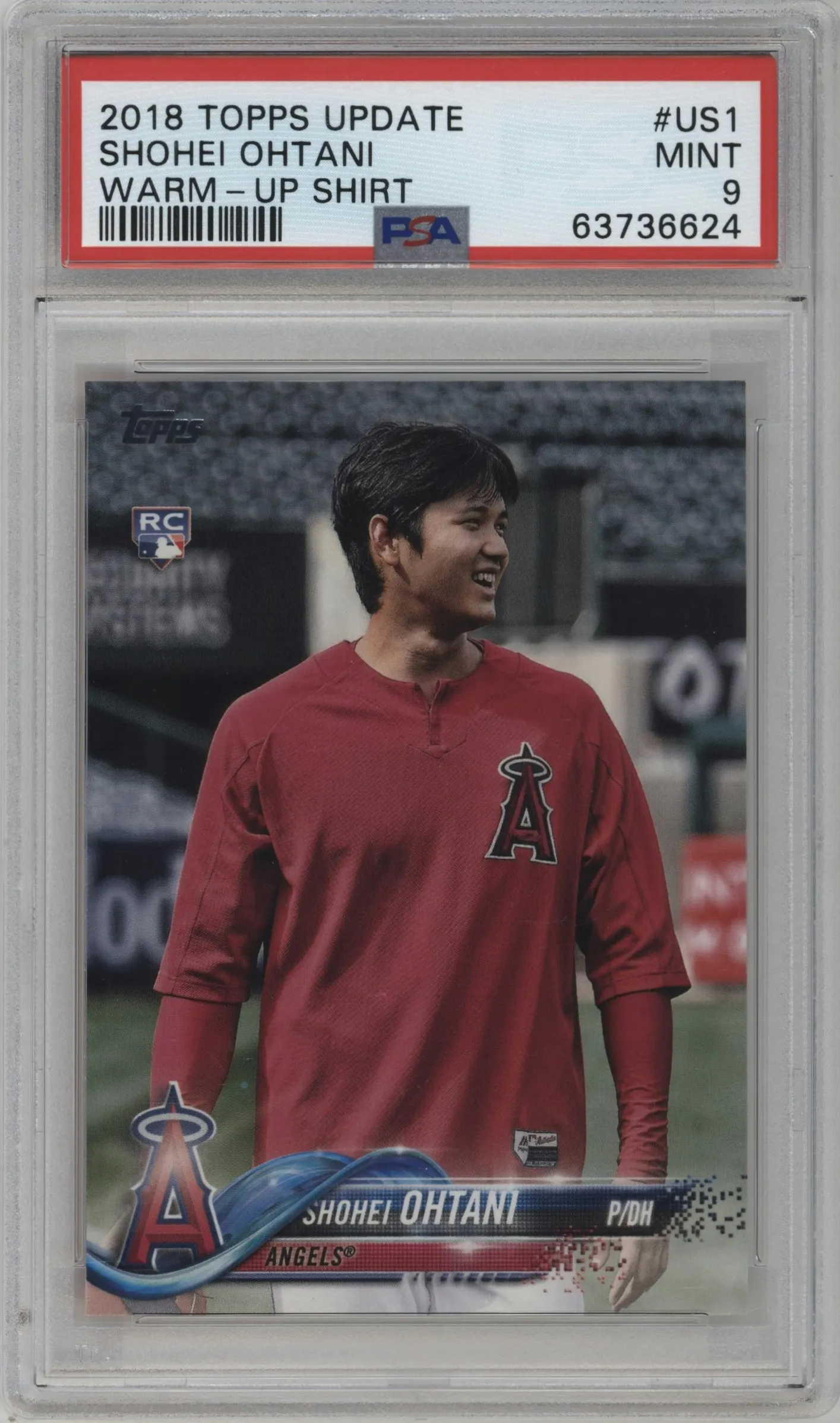 2018 Topps Update Variations Shohei Ohtani #US1 PSA 9