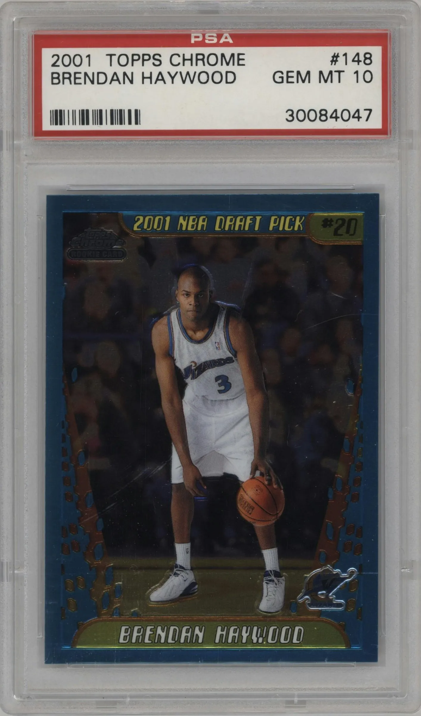 2001 Topps Chrome Brendan Haywood #148 PSA 10