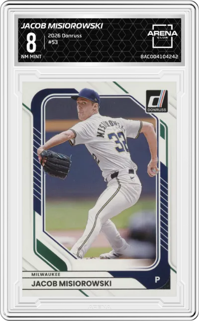 2026 Donruss Jacob Misiorowski #53 ARENA CLUB 8