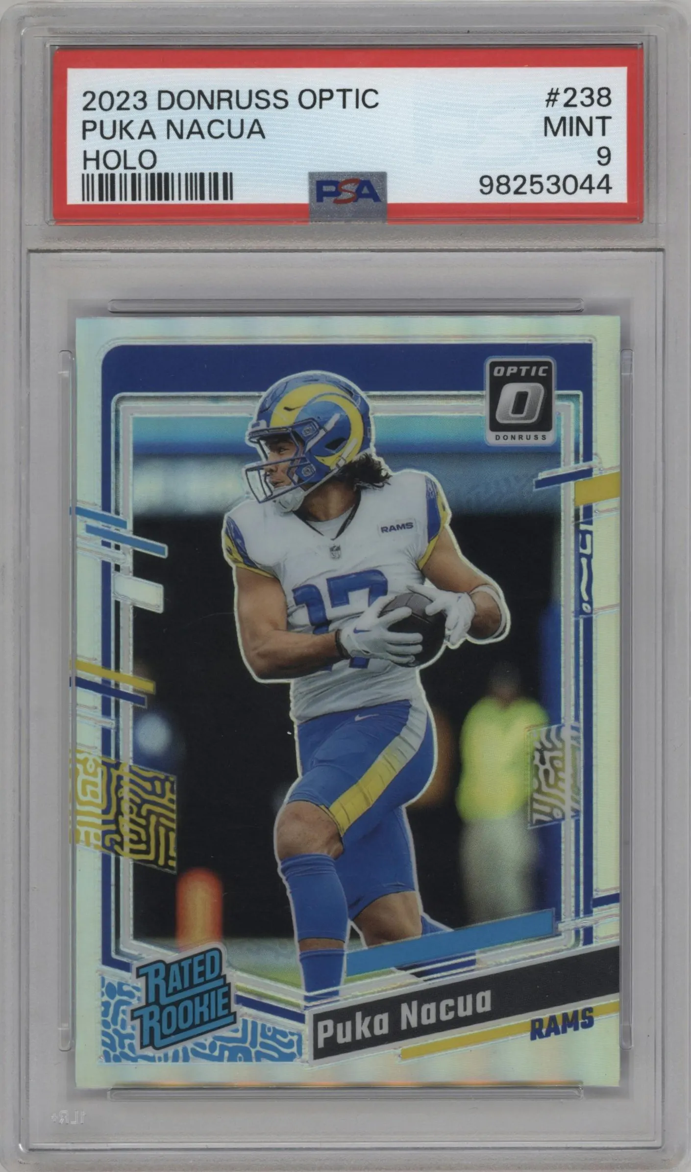 2023 Donruss Optic Rated Rookie Puka Nacua Holo #238 PSA 9
