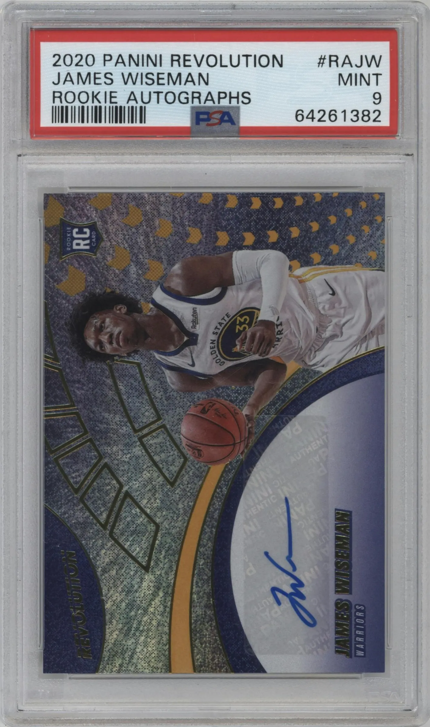2020 Panini Revolution Rke.Auto James Wiseman #RA-JW PSA 9