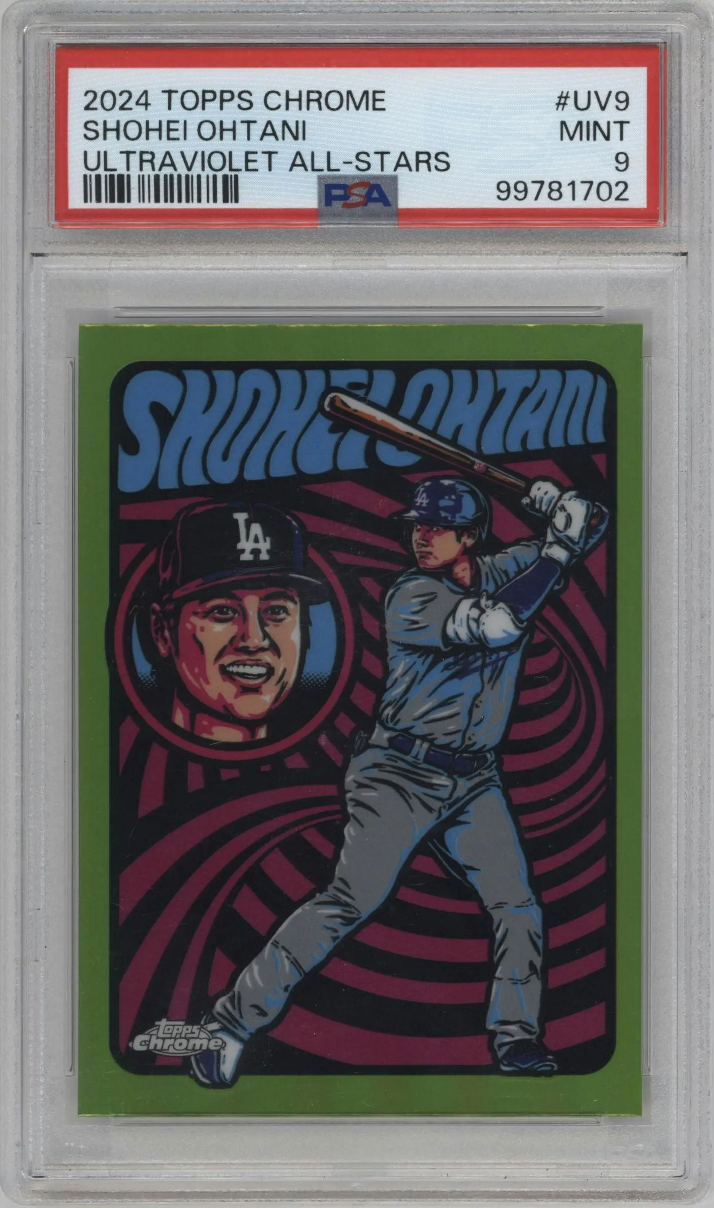2024 Topps Chrome Ultraviolet All-Stars Shohei Ohtani #UV-9 PSA 9