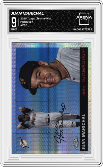 2025 Topps Chrome Platinum Juan Marichal Prism Refractor ARENA CLUB 9