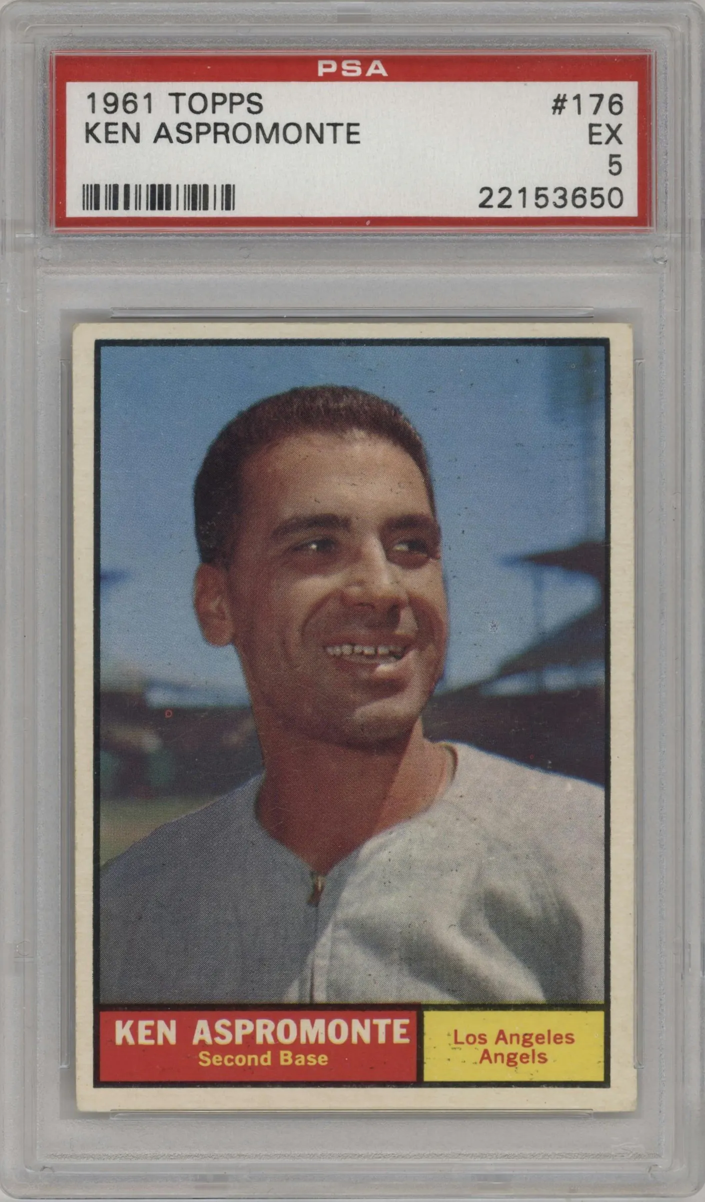 1961 Topps Ken Aspromonte #176 PSA 5