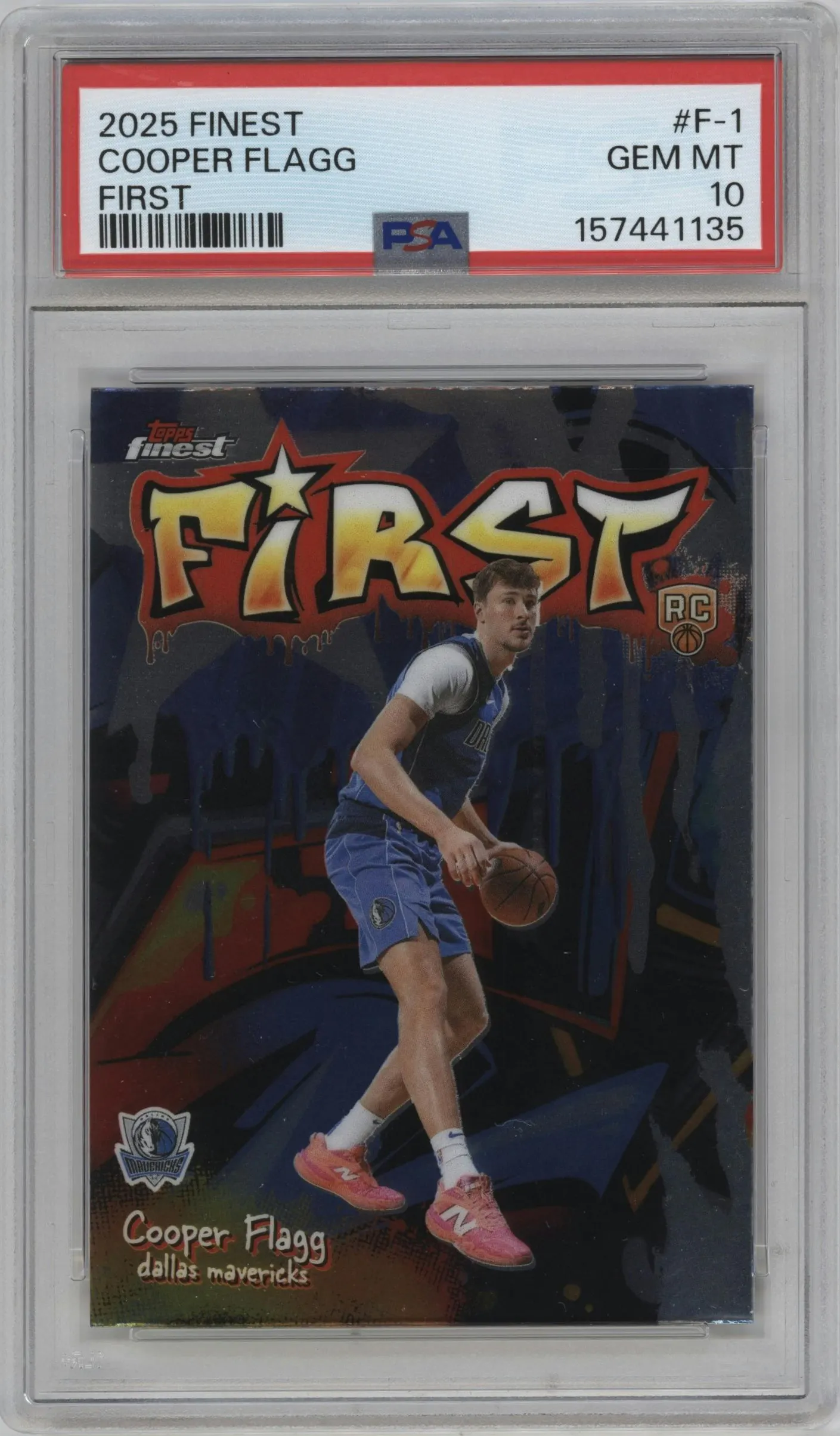 2025 Finest First Cooper Flagg #F-1 PSA 10