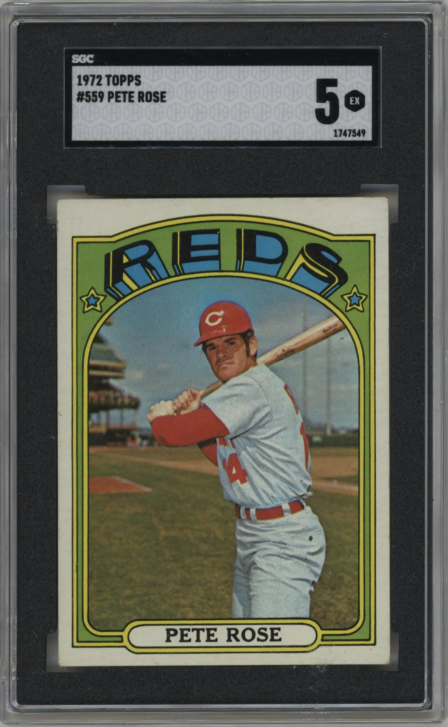 1972 Topps Pete Rose #559 SGC 5