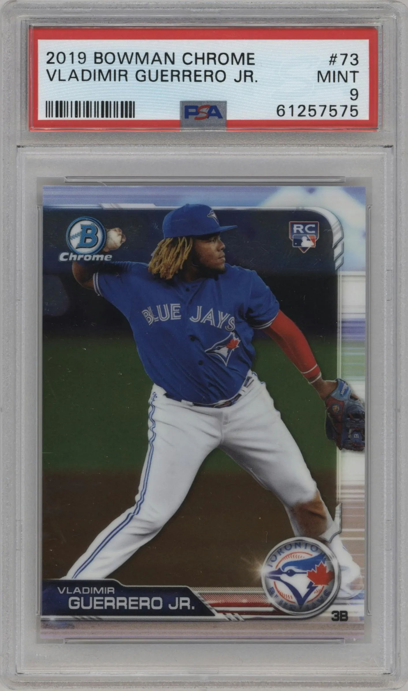 2019 Bowman Chrome Vladimir Guerrero Jr. #73 PSA 9