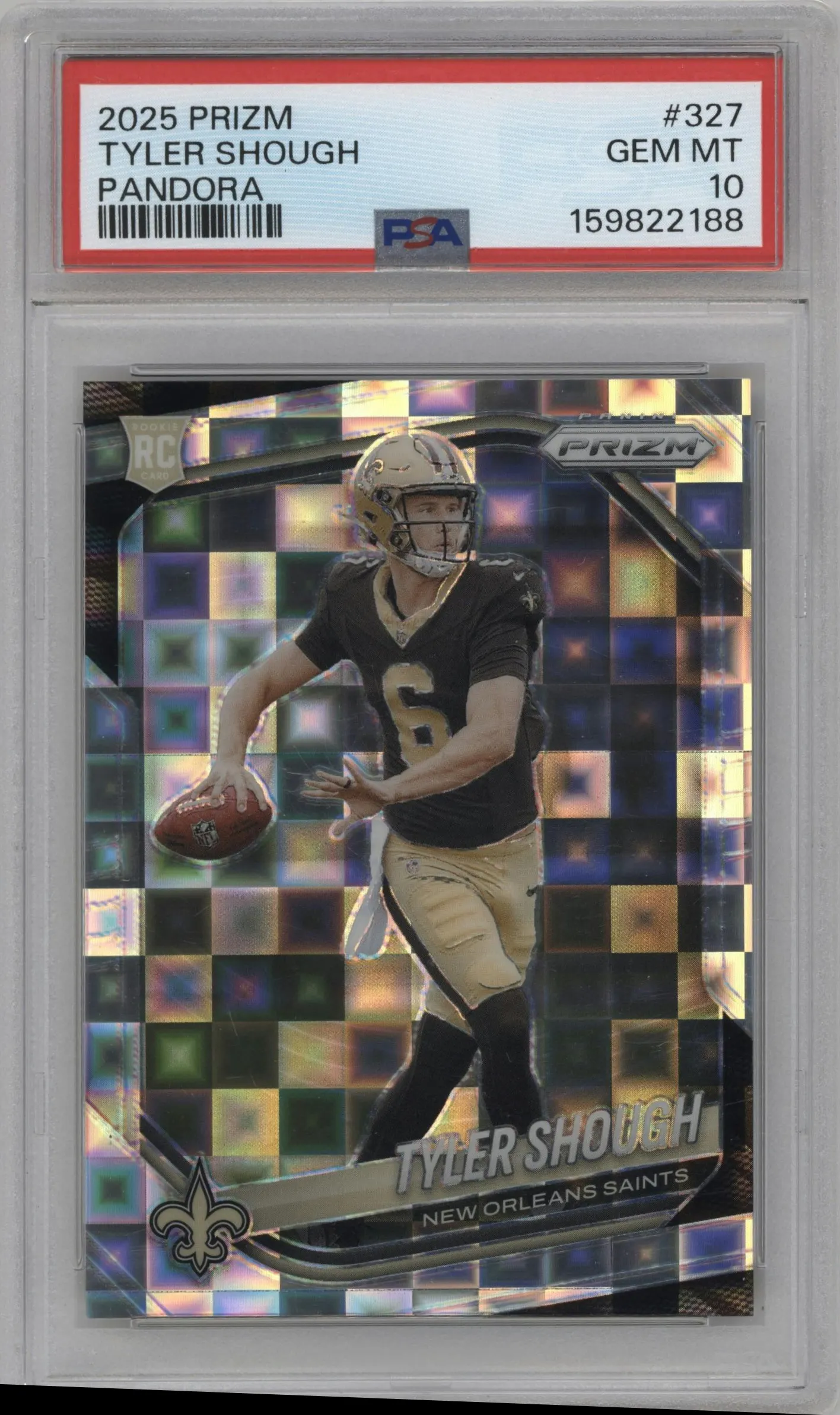 2025 Panini Prizm Tyler Shough Pandora #327 PSA 10