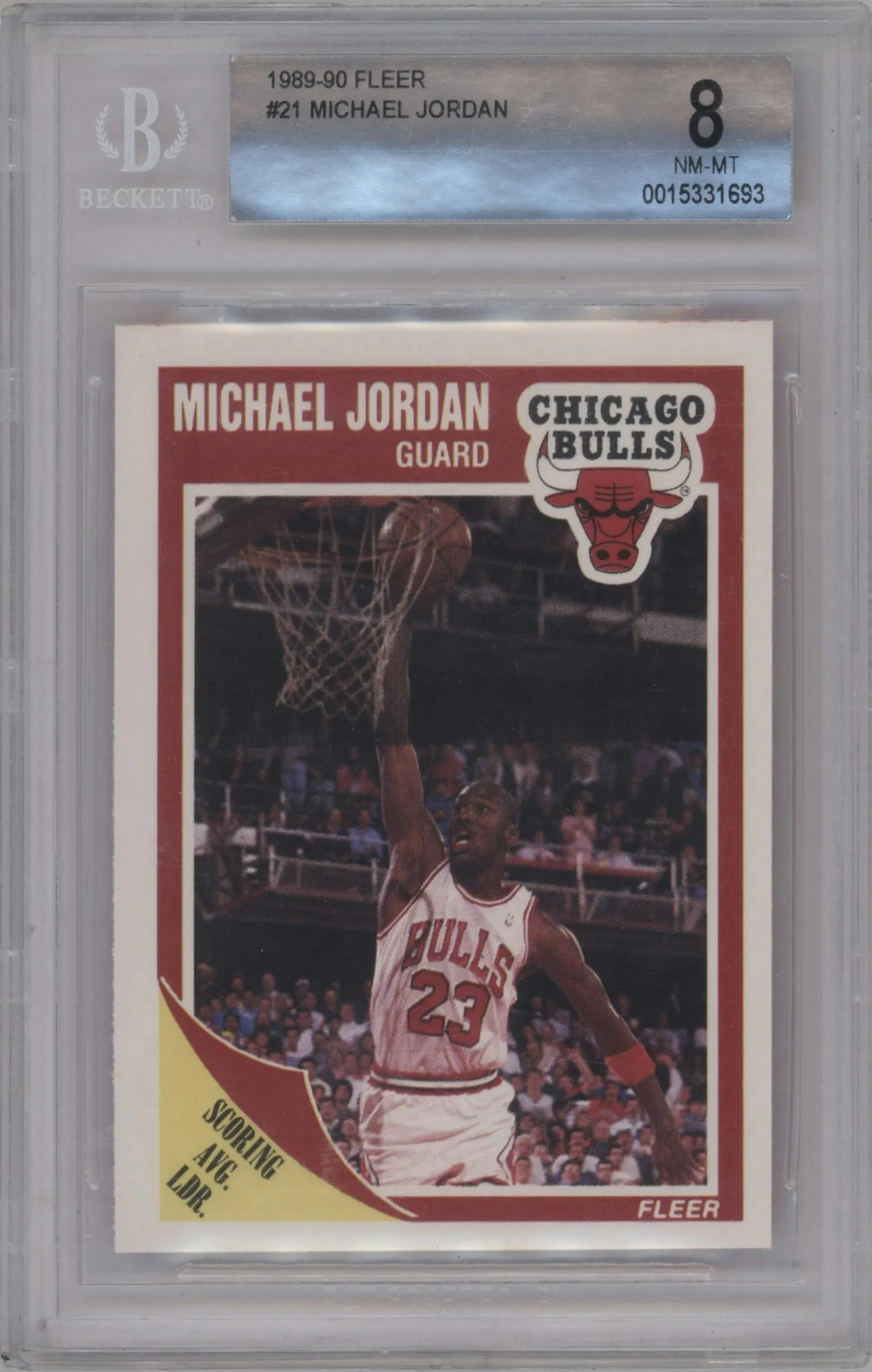 1989 Fleer Michael Jordan BGS 8