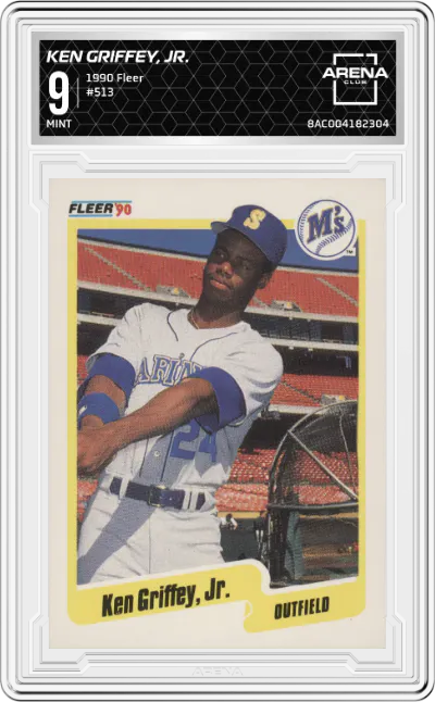 1990 Fleer Ken Griffey, Jr. #513 ARENA CLUB 9