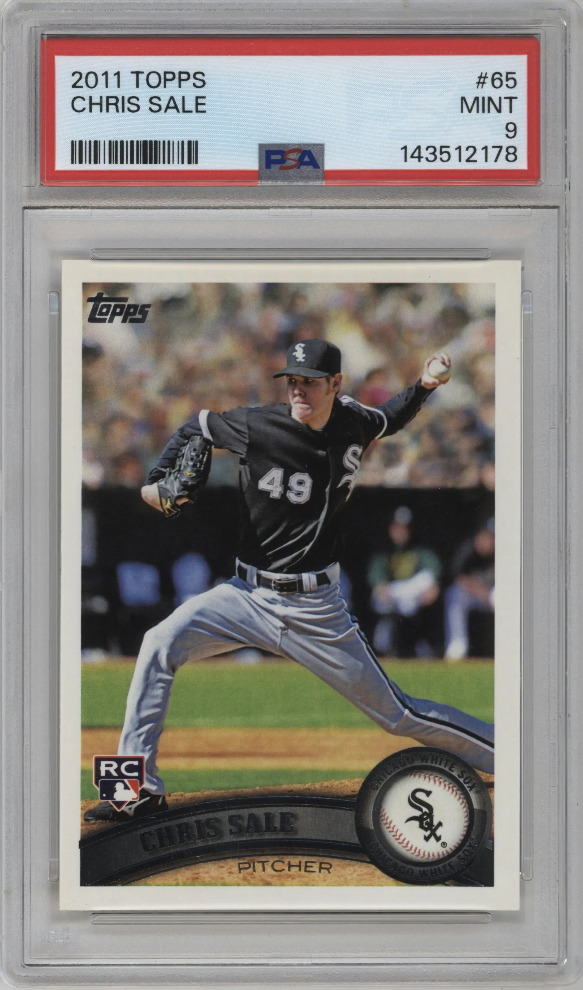 2011 Topps Chris Sale #65 PSA 9