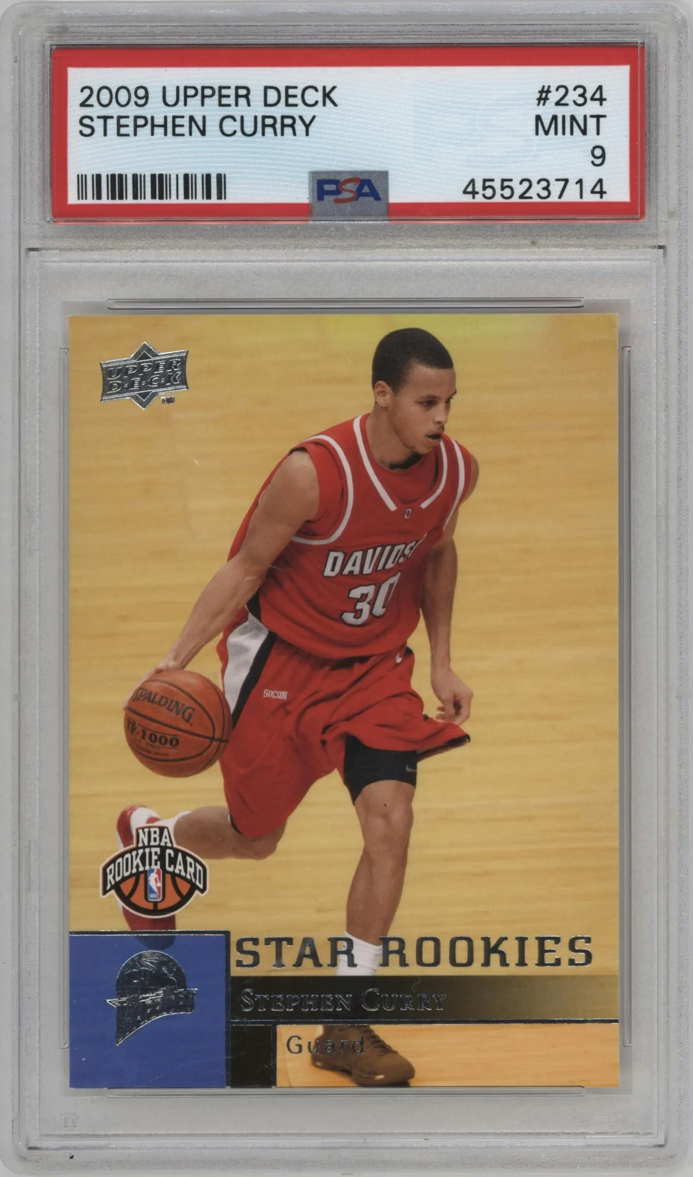 2009 Upper Deck Stephen Curry #234 PSA 9