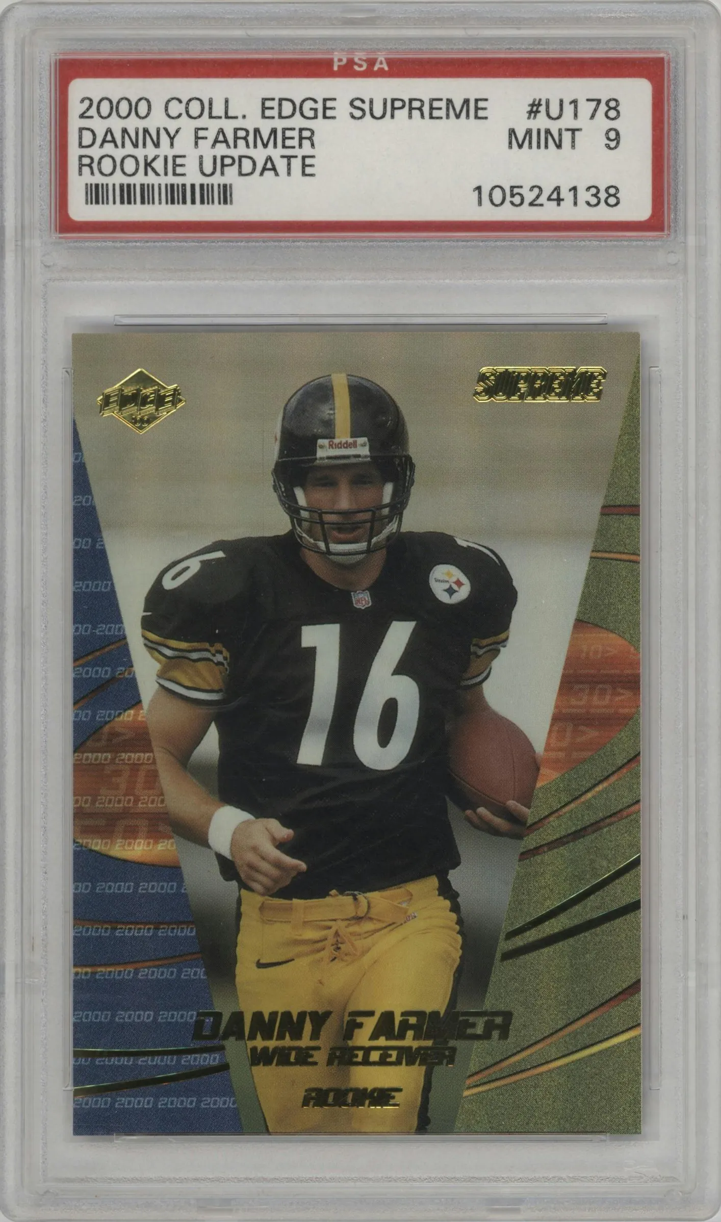 2000 Collector's Edge Supreme Update Danny Farmer Foil Graded Exchange #U178 PSA 9