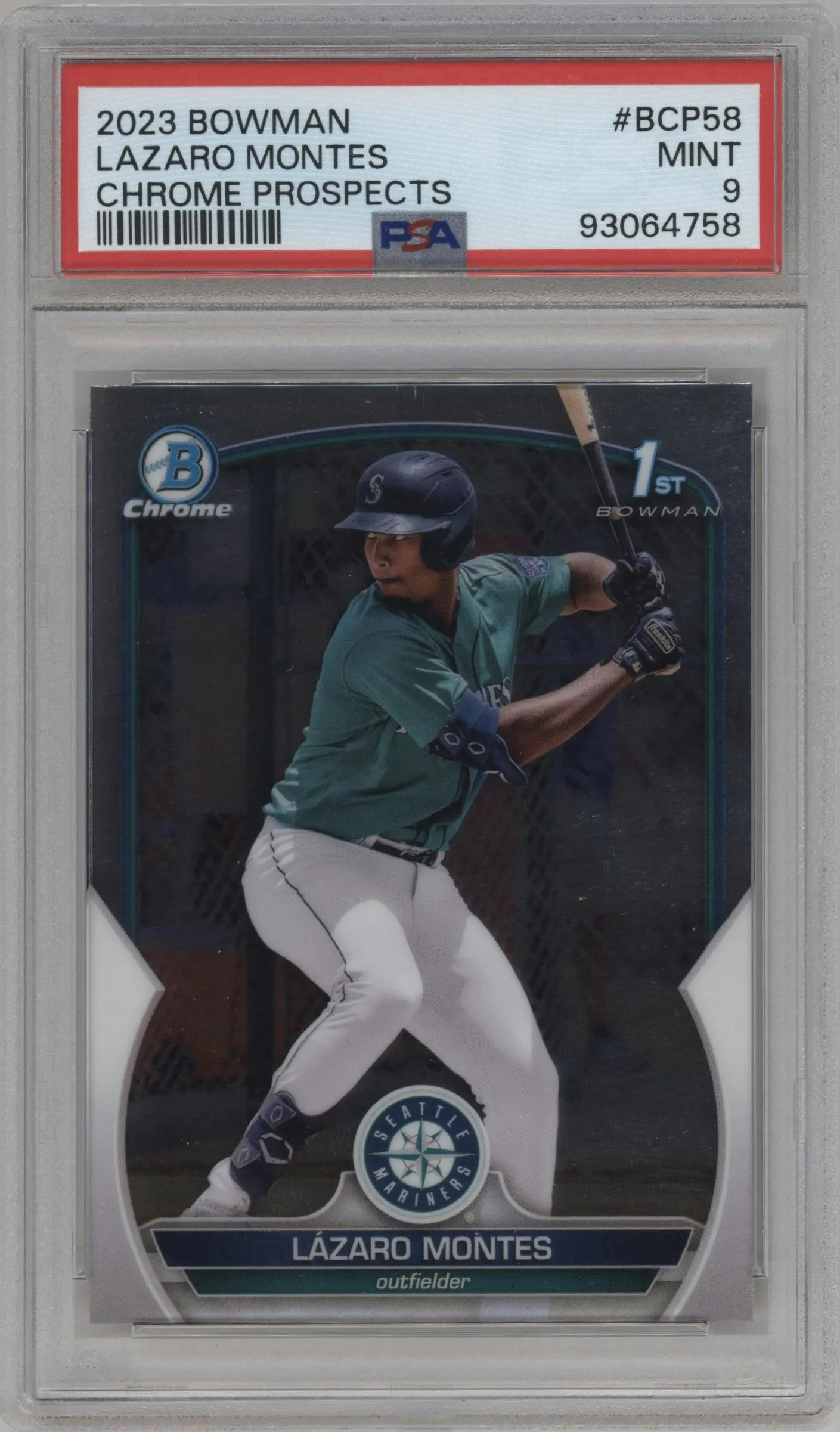 2023 Bowman Chr.Pros. Lazaro Montes #BCP-58 PSA 9