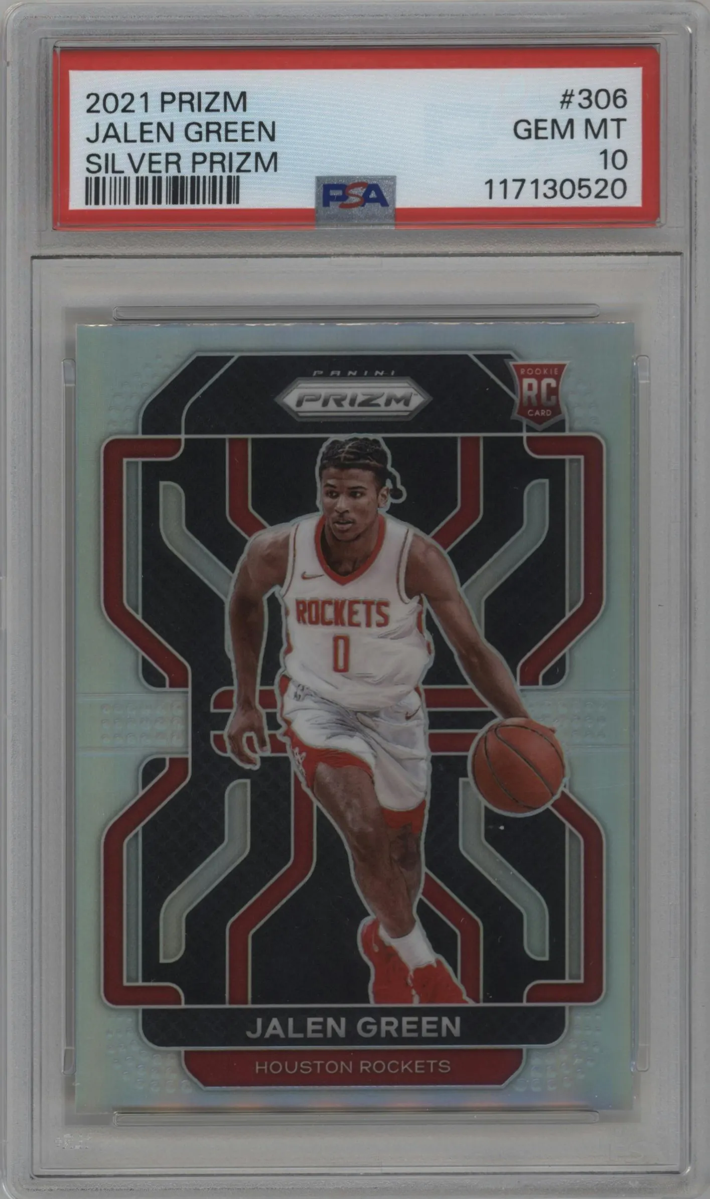 2021 Panini Prizm Jalen Green Silver Prizm PSA 10