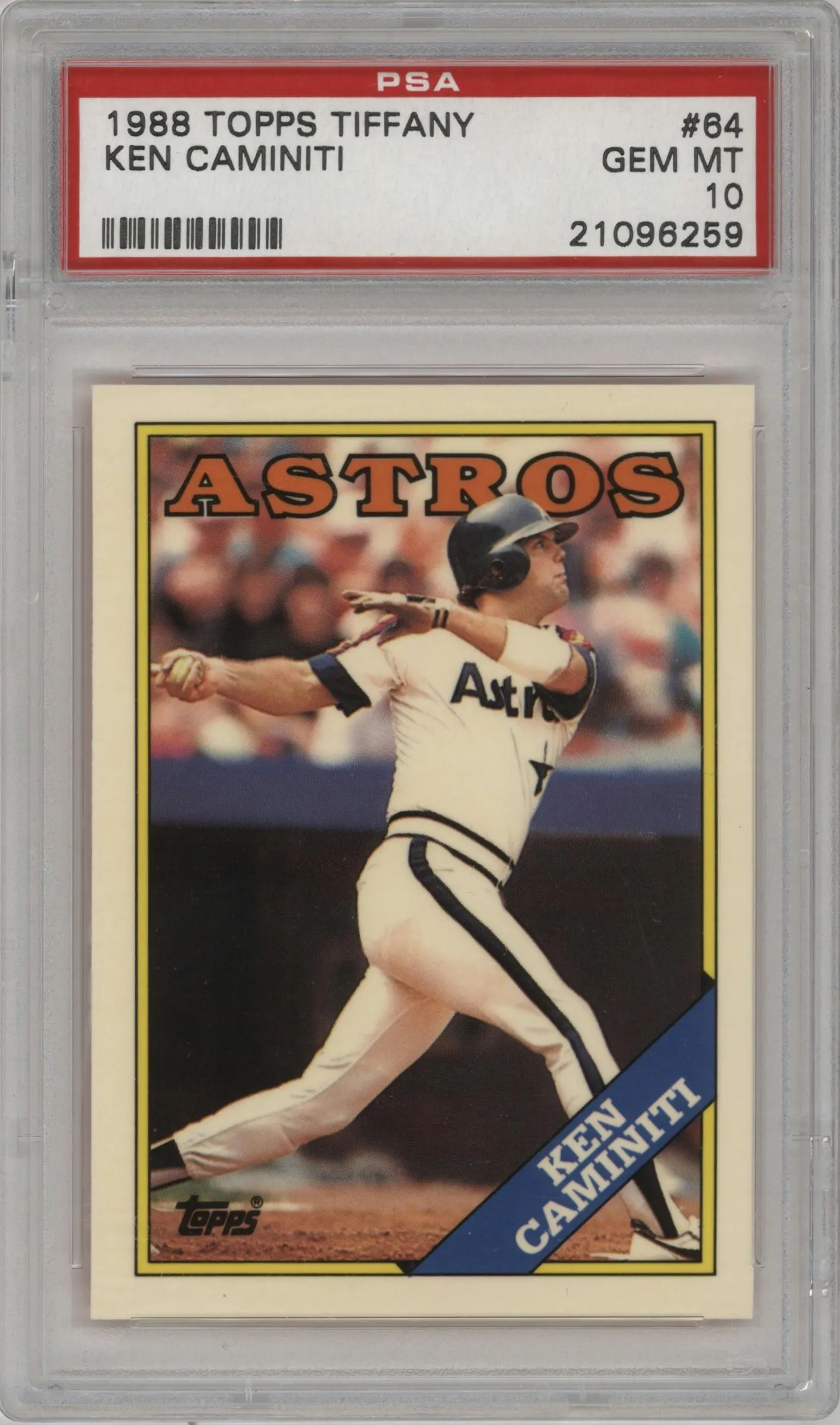 1988 Topps Ken Caminiti Tiffany PSA 10