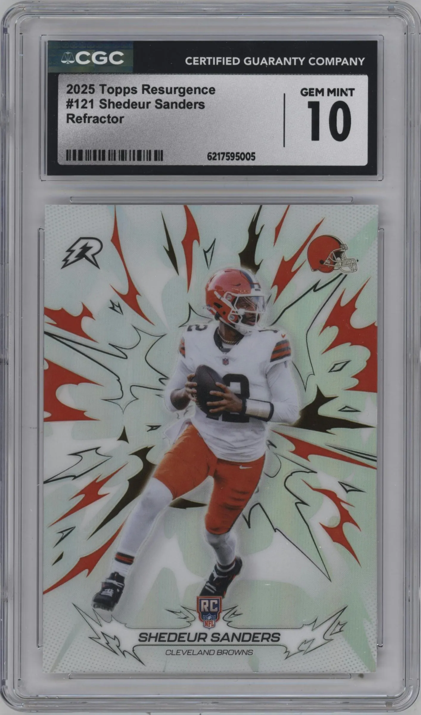 2025 Topps Resurgence Shedeur Sanders Refractor #121 CGC 10