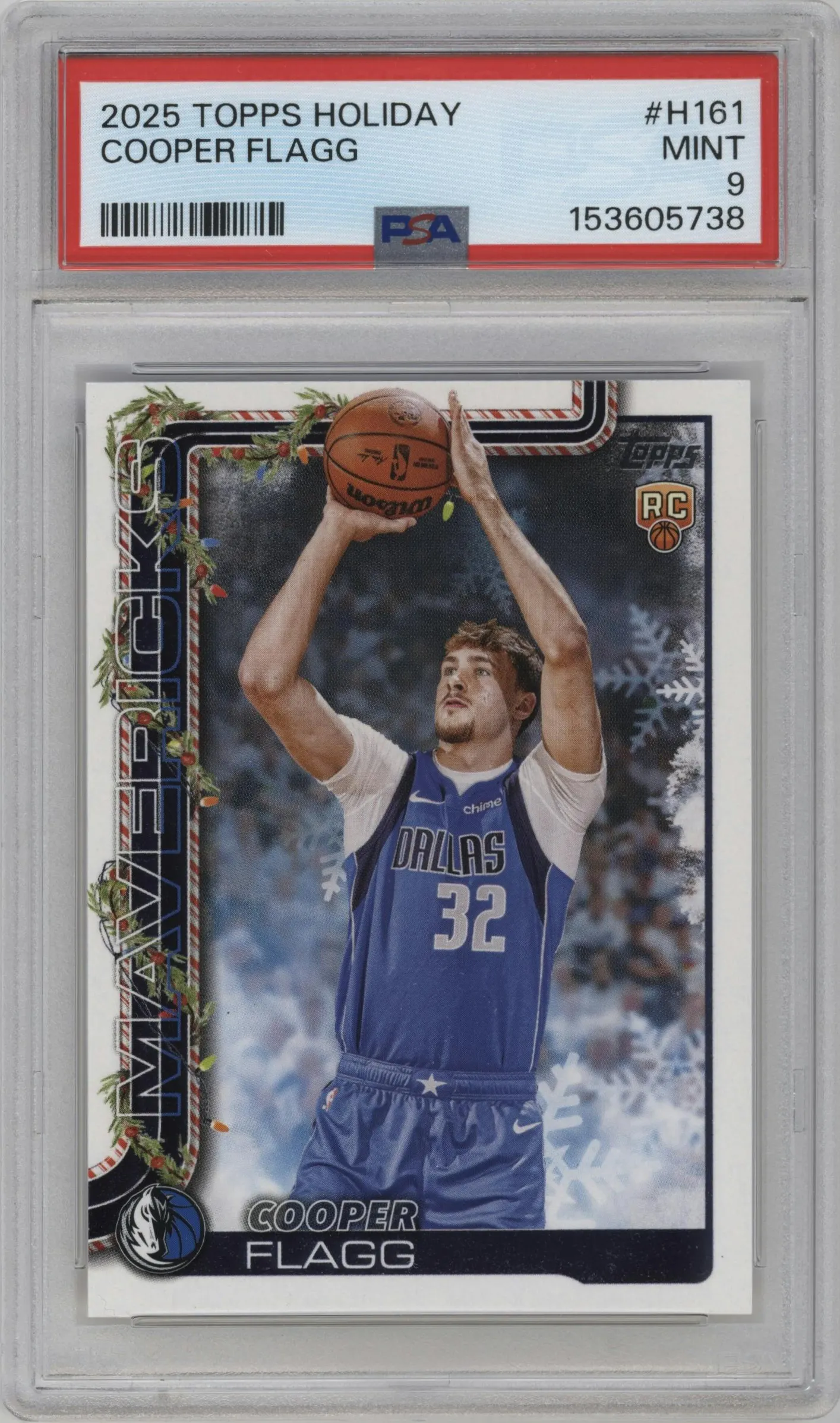 2025 Topps Holiday Cooper Flagg #H161 PSA 9