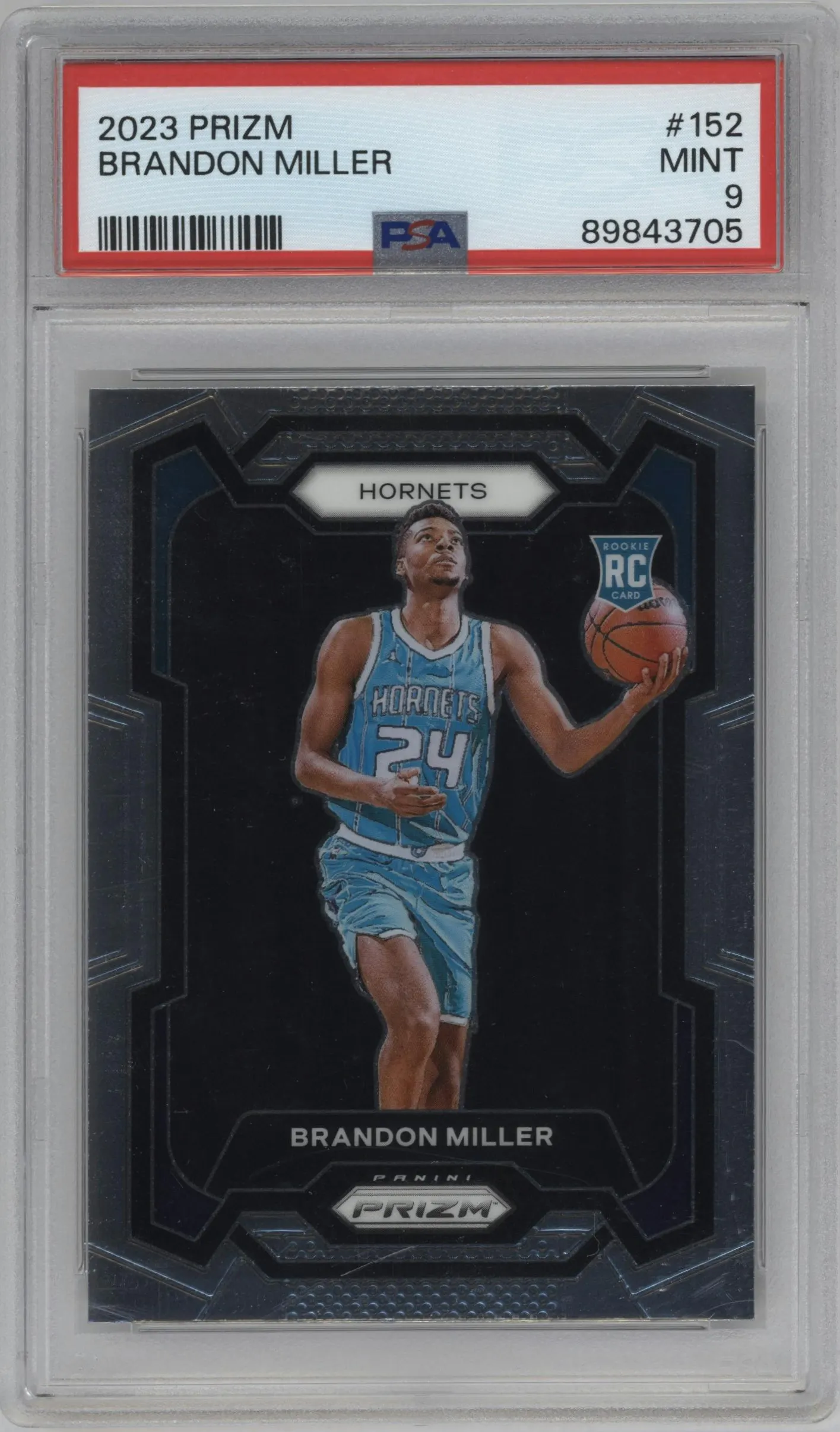 2023 Panini Prizm Brandon Miller #152 PSA 9