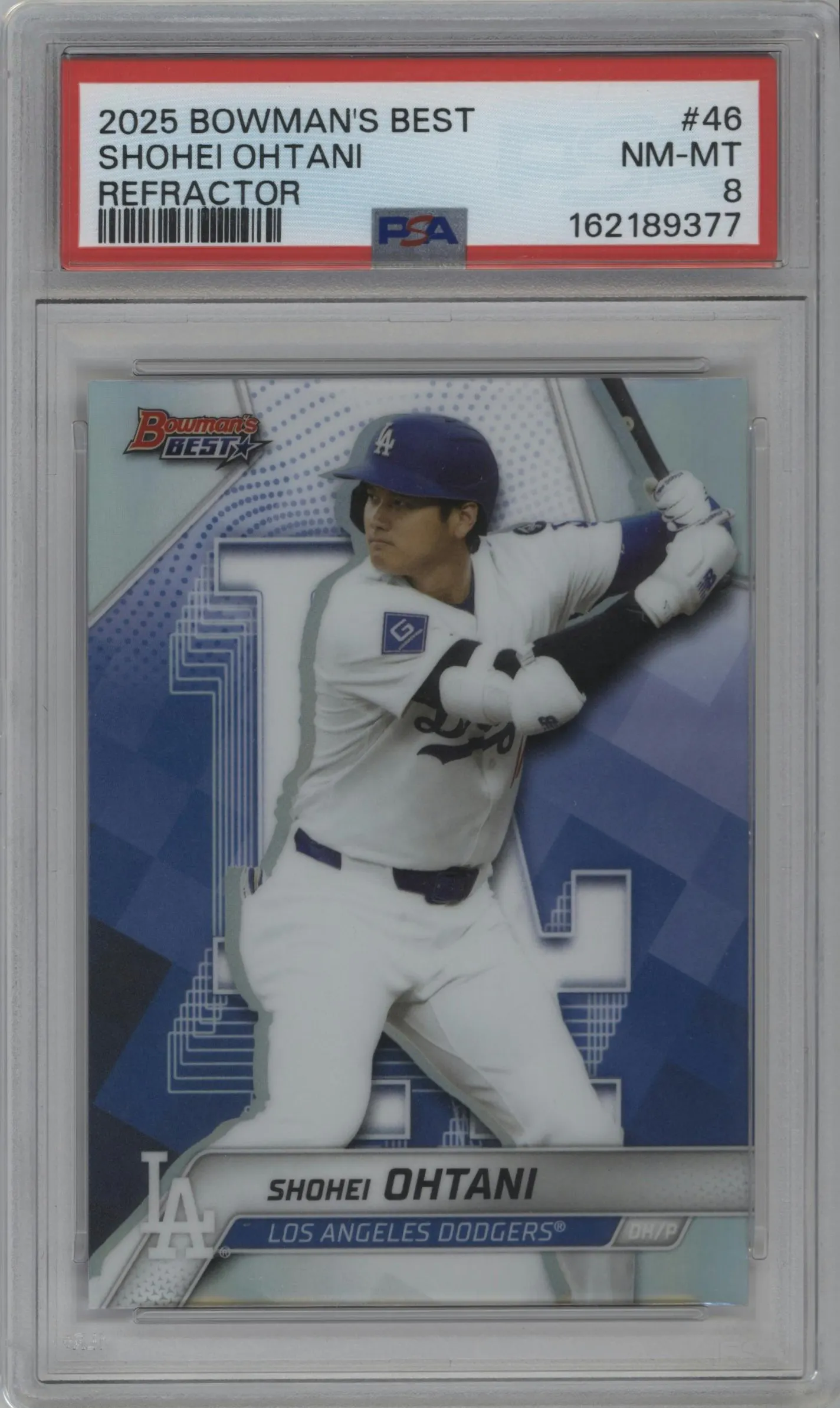 2025 Bowman's Best Shohei Ohtani Refractor PSA 8