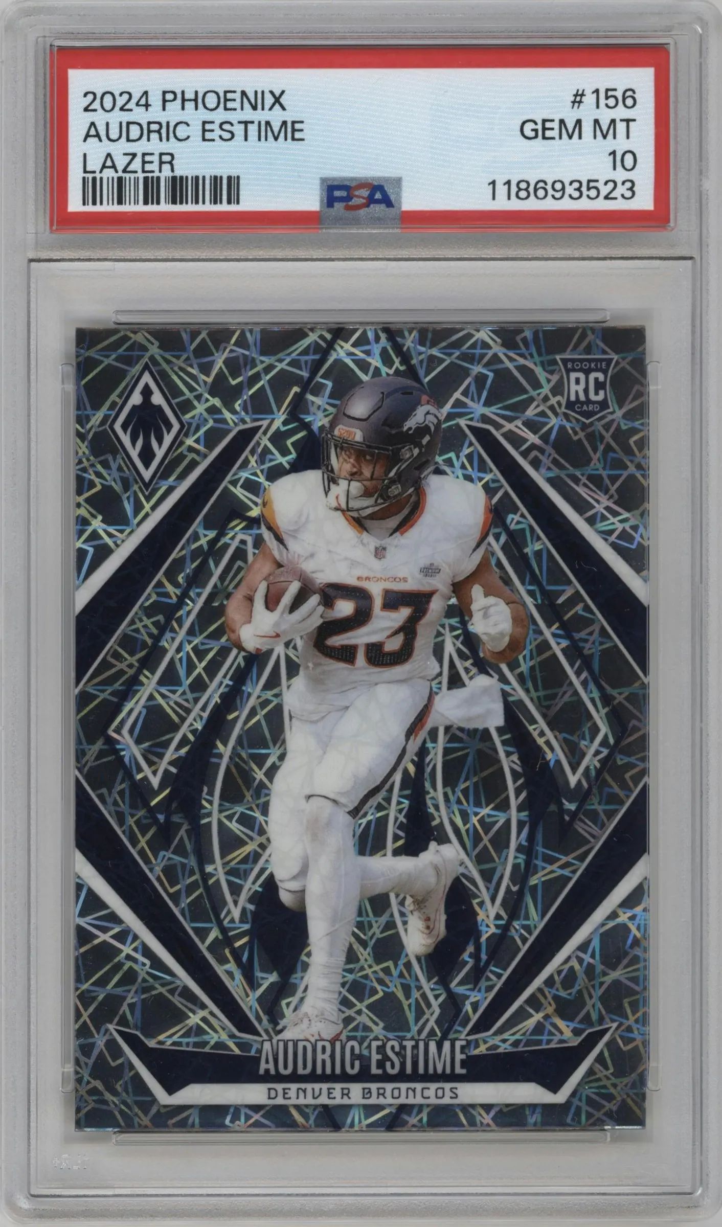 2024 Panini Phoenix Audric Estime Lazer #156 PSA 10
