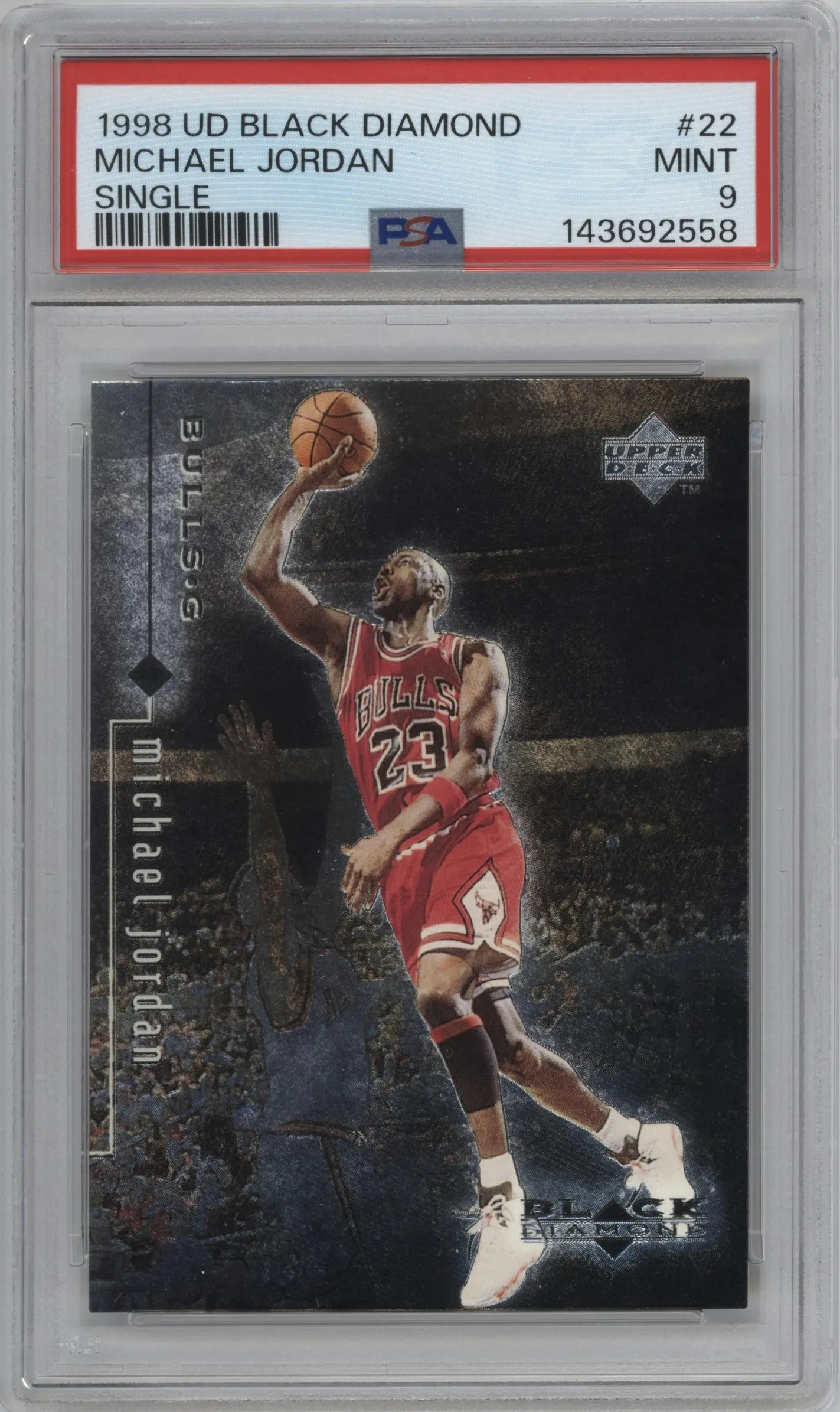 1998 Upper Deck Black Diamond Michael Jordan #22 PSA 9