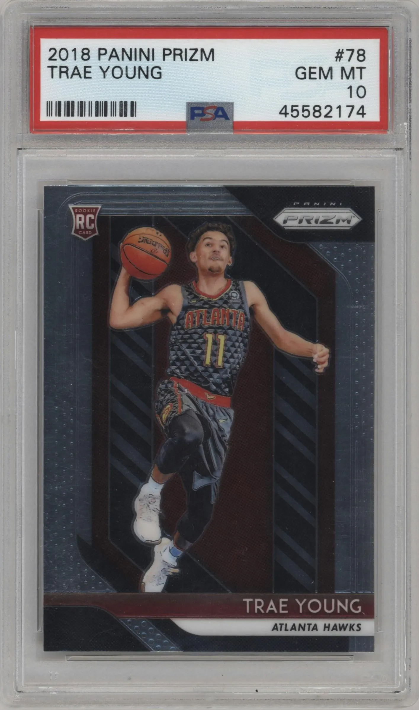 2018 Panini Prizm Trae Young #78 PSA 10