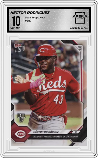 2026 Topps Now Hector Rodriguez #587 ARENA CLUB 10
