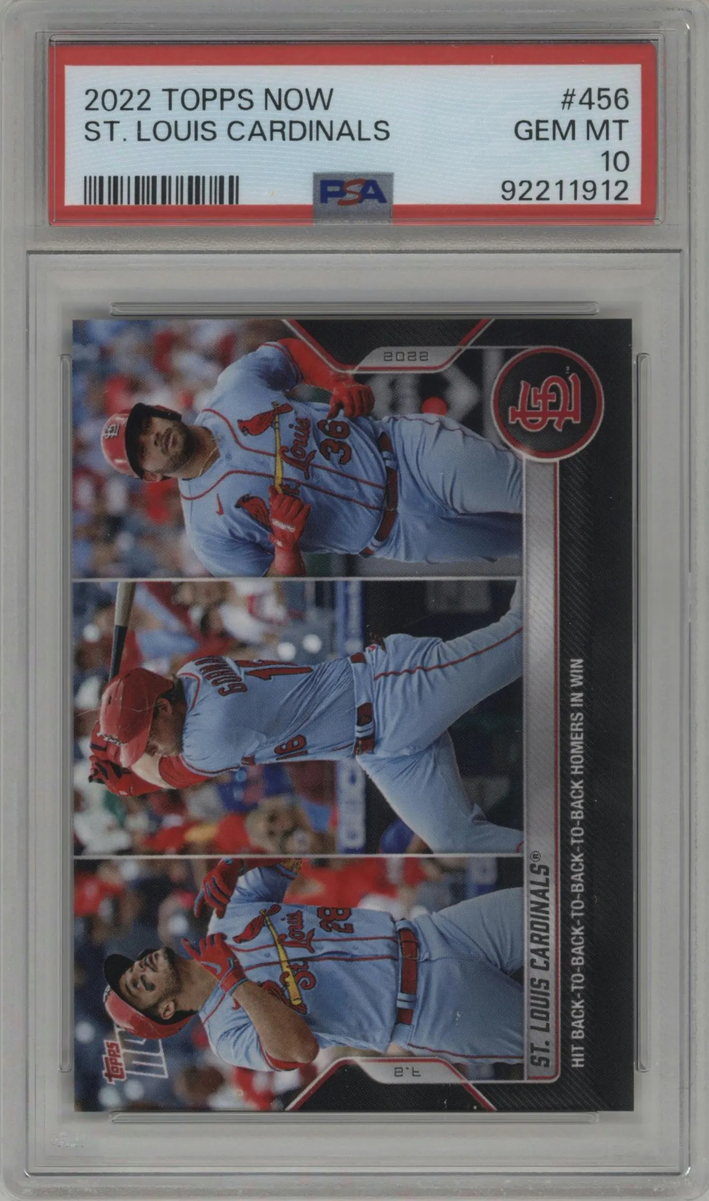 2022 Topps Now St. Louis Cardinals #456 PSA 10