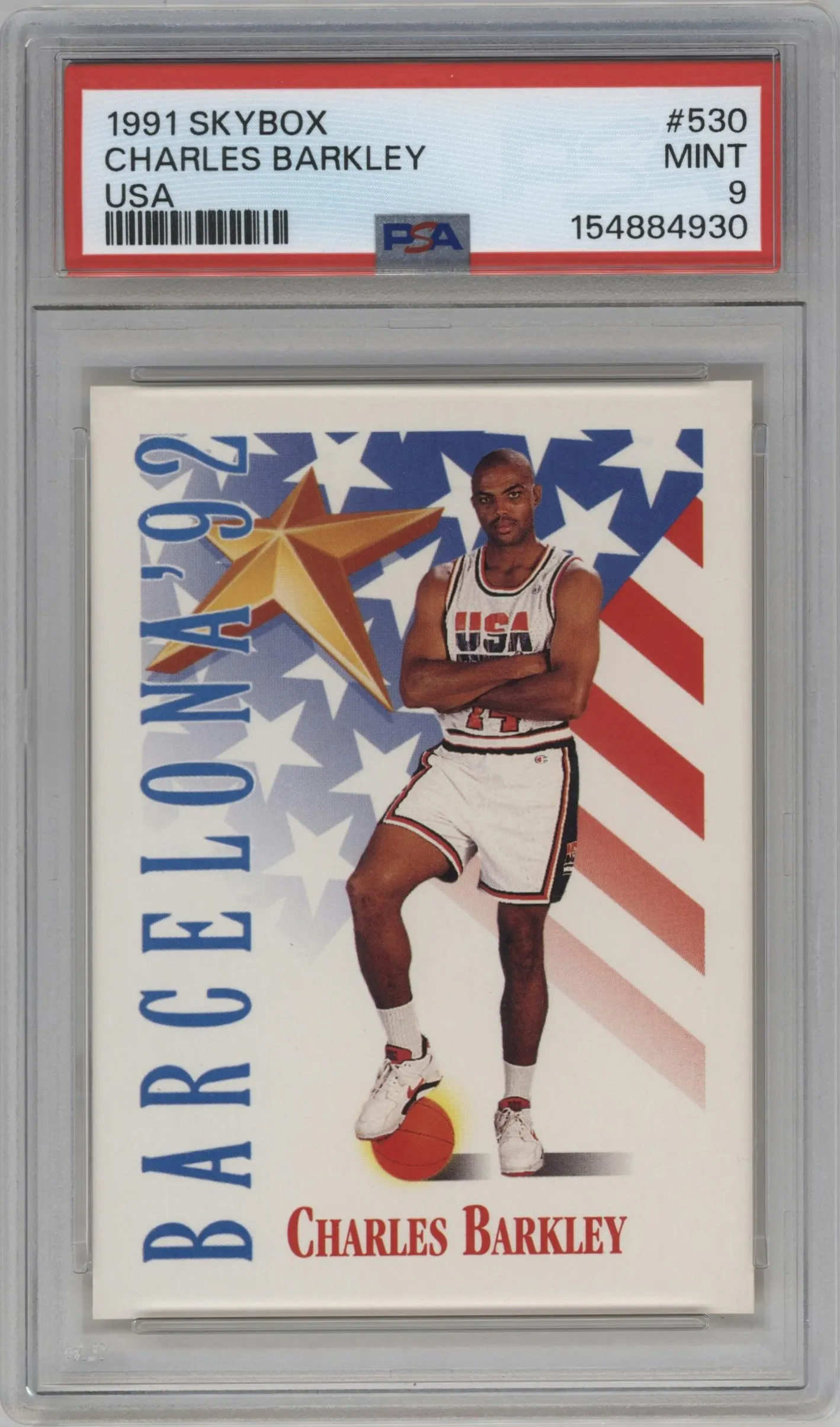 1991 Skybox Charles Barkley #530 PSA 9