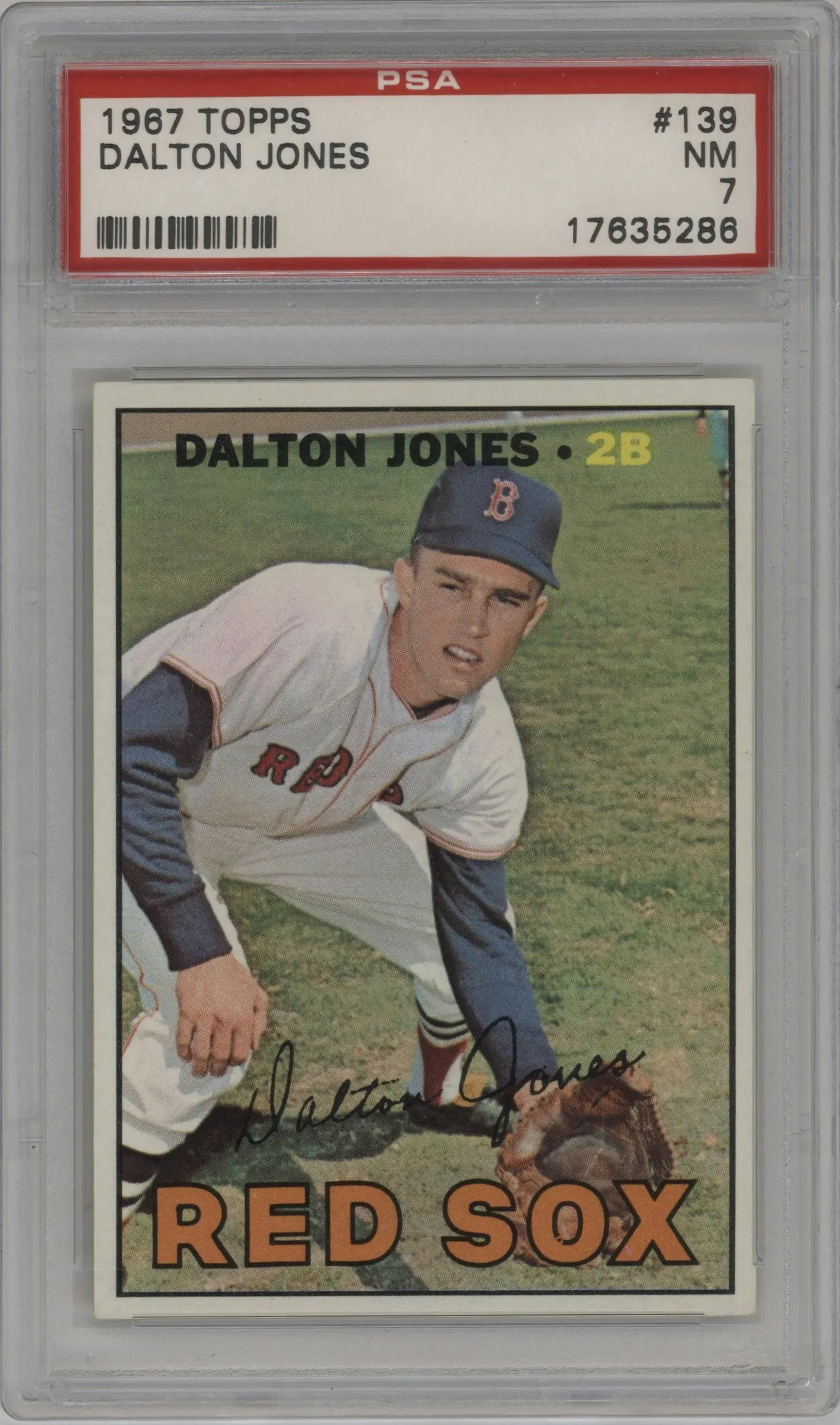 1967 Topps Dalton Jones #139 PSA 7