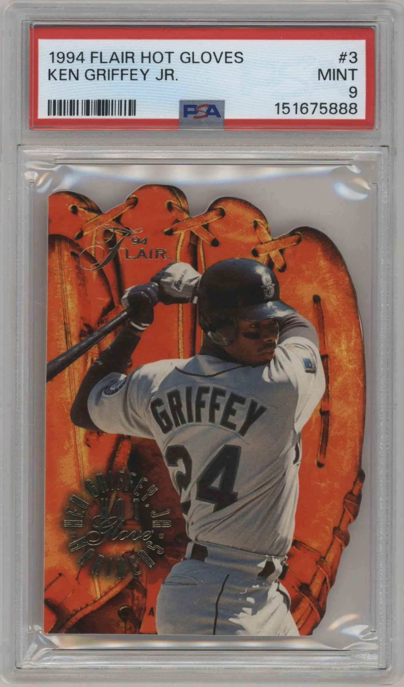 1994 Flair Hot Gloves Ken Griffey Jr. #3 PSA 9