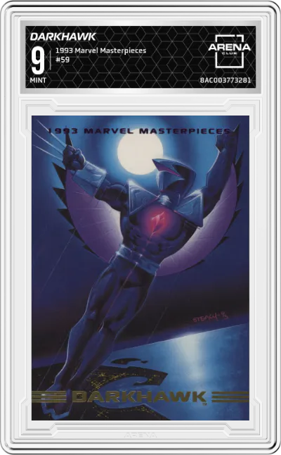 1993 SkyBox Marvel Masterpieces Darkhawk ARENA CLUB 9