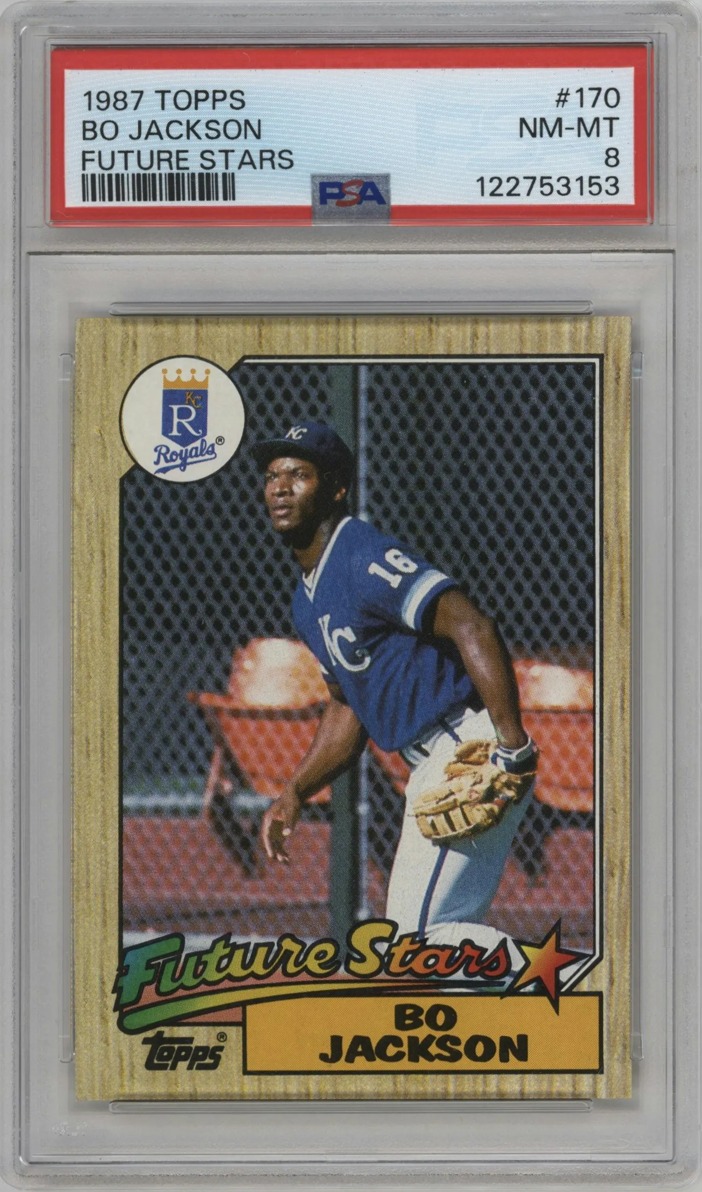 1987 Topps Bo Jackson #170 PSA 8