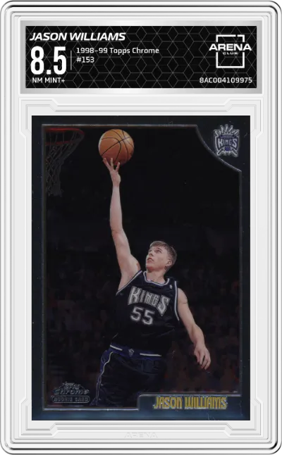 1998 Topps Chrome Jason Williams #153 ARENA CLUB 8.5