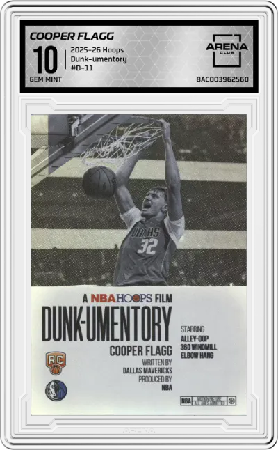 2025 Hoops Dunk-umentory Cooper Flagg #D-11 ARENA CLUB 10