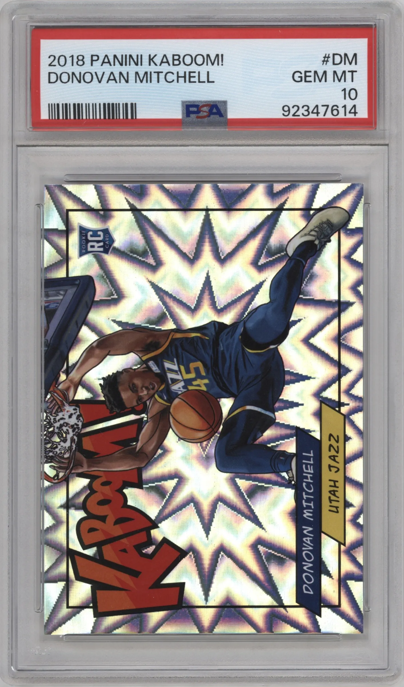2018 Panini Kaboom Rewards Multi-Sport Donovan Mitchell #K-DM PSA 10