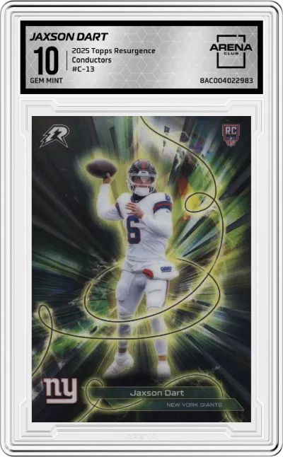 2025 Topps Resurgence Conductors Jaxson Dart #C-13 ARENA CLUB 10