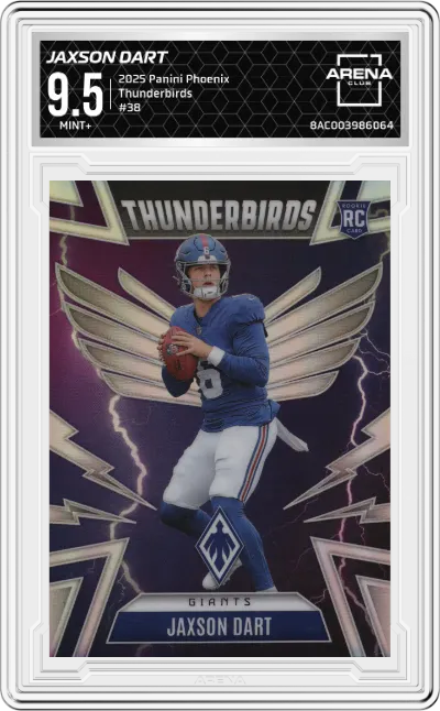 2025 Panini Phoenix Thunderbirds Jaxson Dart ARENA CLUB 9.5
