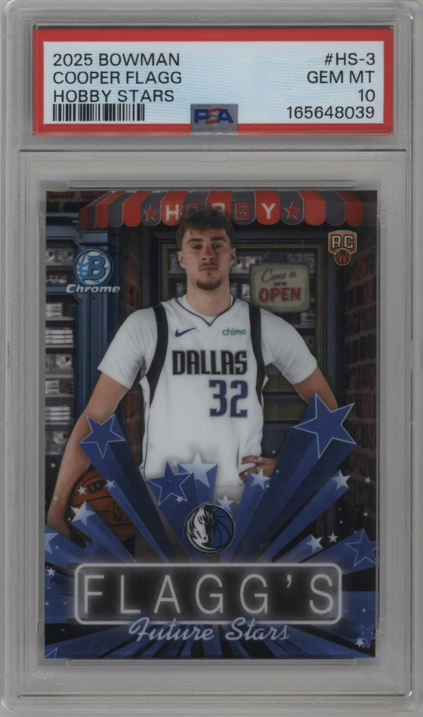 2025 Bowman Hobby Stars Cooper Flagg #HS-3 PSA 10