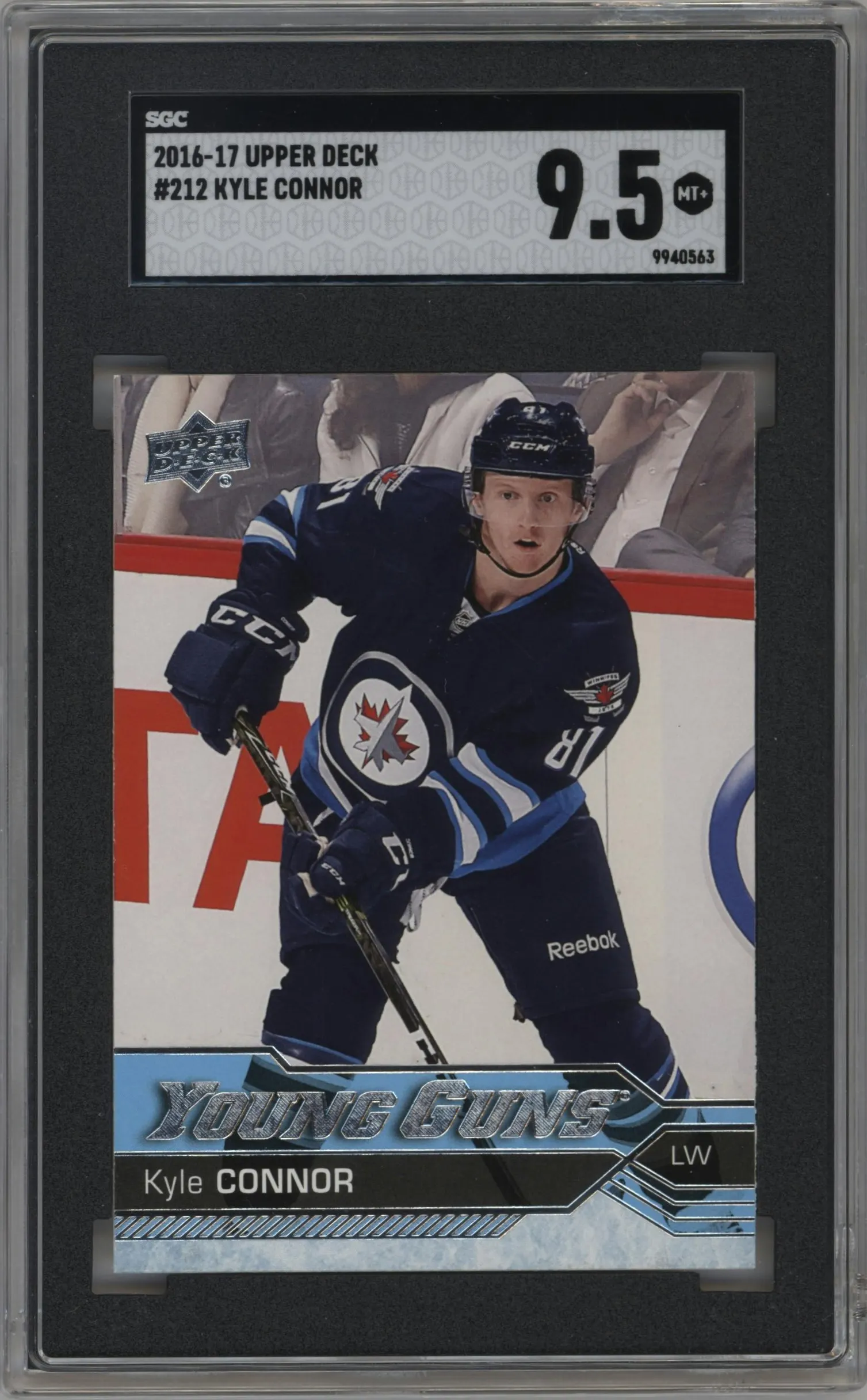 2016 Upper Deck Young Guns Kyle Connor #212 SGC 9.5